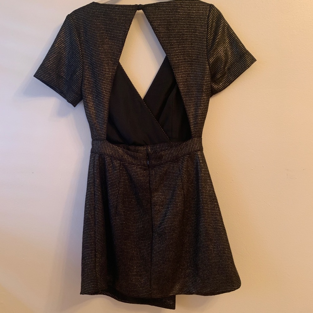 Keepsake | Gold Cap Sleeve Open Back Dress - Picture 2 of 6